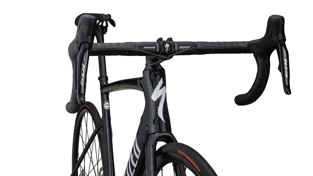 GLOSS SPECTRAFLAIR GRANITE OVER BLACK / METALLIC WHITE SILVER