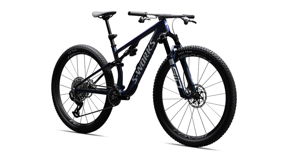 Gloss Cyan Blue Pearl / Metallic White Silver