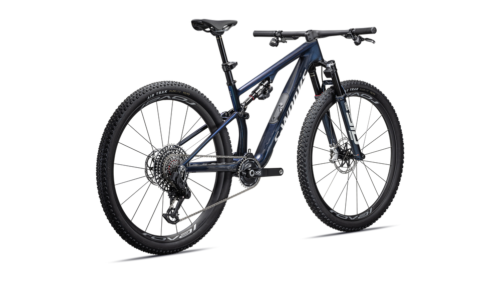 Gloss Cyan Blue Pearl / Metallic White Silver