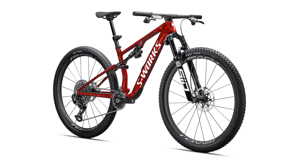 Gloss Fiery Red Dry Impasto / Metallic White Silver