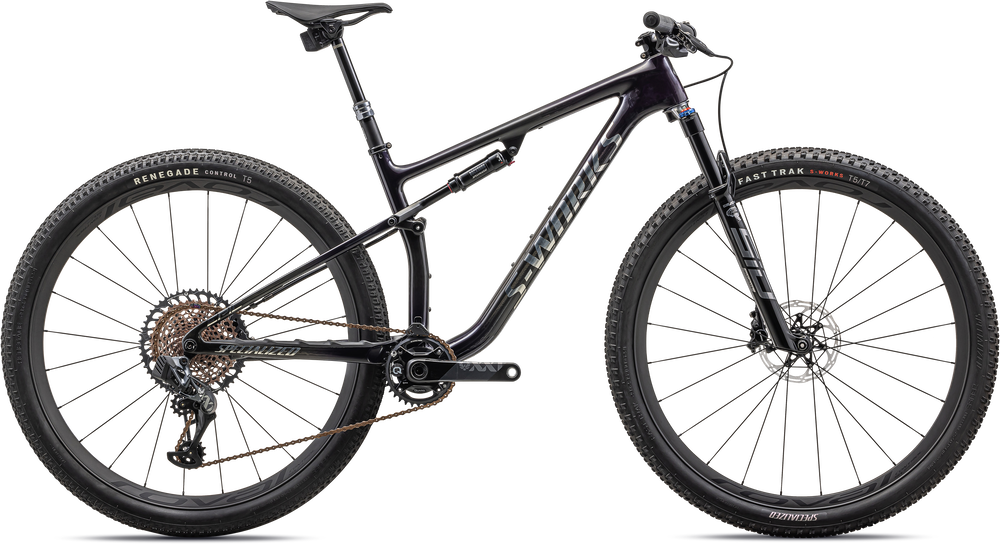 GLOSS PURPLE TINT FADES OVER CARBON / CHROME