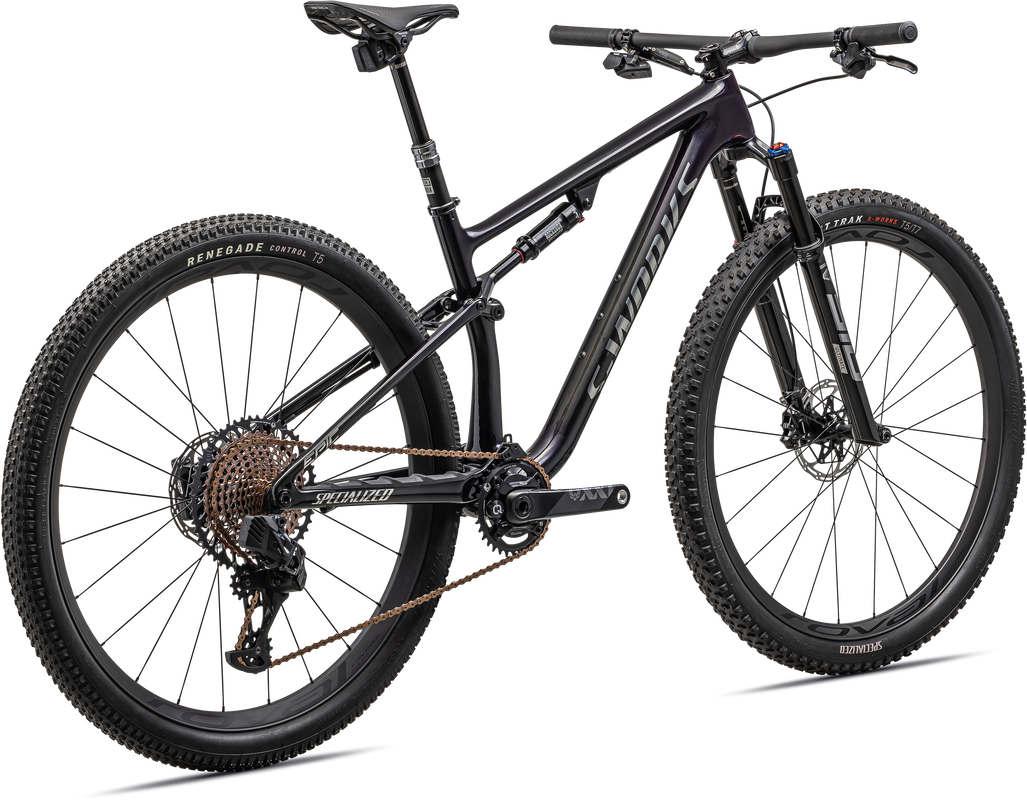 GLOSS PURPLE TINT FADES OVER CARBON / CHROME